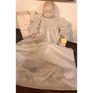 Bye-Lo Baby Doll  1920's 21" Antique Grace S Putnam Reproduction? White Gown